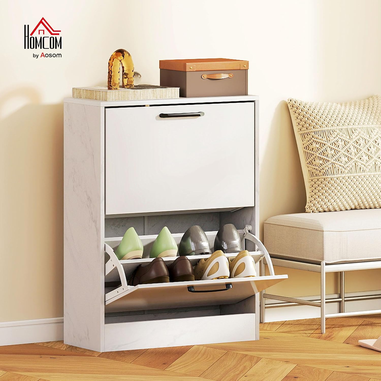 Detalle 2 de HOMCOM Zapatero Estrecho 60x24x80 cm