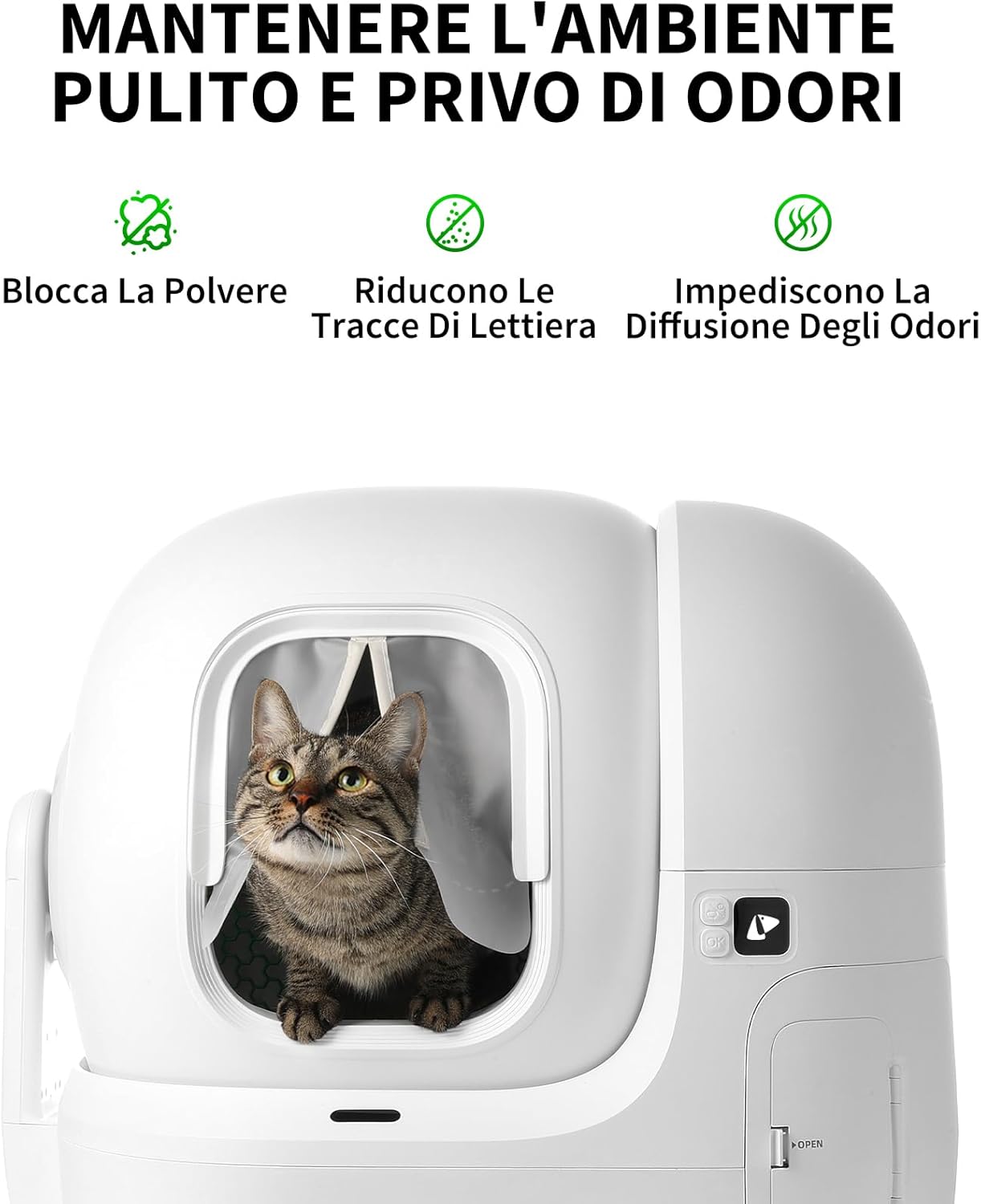 Detalle 2 de PETKIT Tenda Magnetica Antipolvere Lettiera