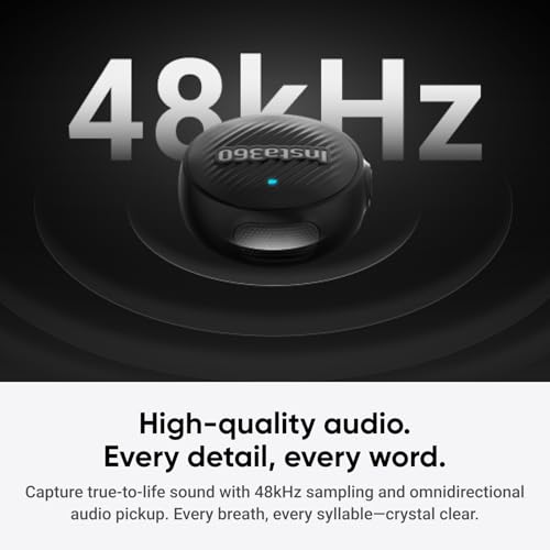 Detalle de Insta360 Mic Air Transmitter: Ultra‑light wireless mic for Vlog and streaming