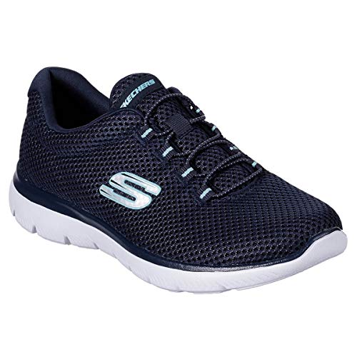 Thumbnail 2 de Skechers Damen Summits 12985 Turnschuhe Navy Mesh/White Trim Größe 40 EU