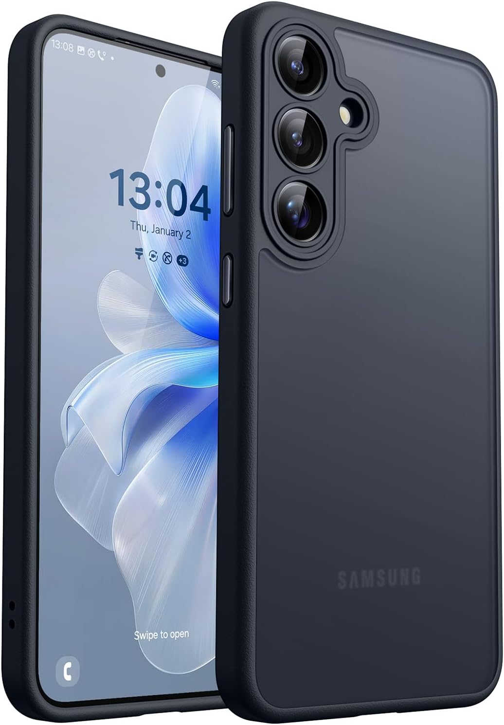 Thumbnail 6 de CANSHN Cover Opaca per Samsung Galaxy S25 (6.2 Pollici) – protezione completa della fotocamera, body opaco e viola profondo