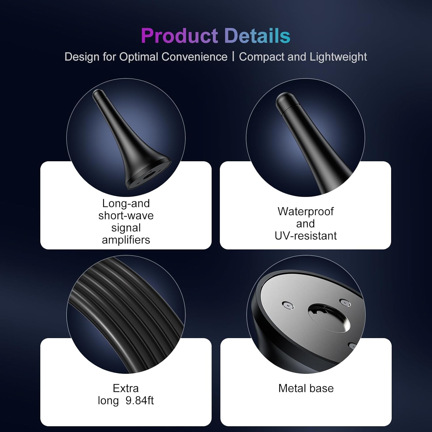 Thumbnail 5 de TV Antenna Indoor Long Range 9.84FT Cable