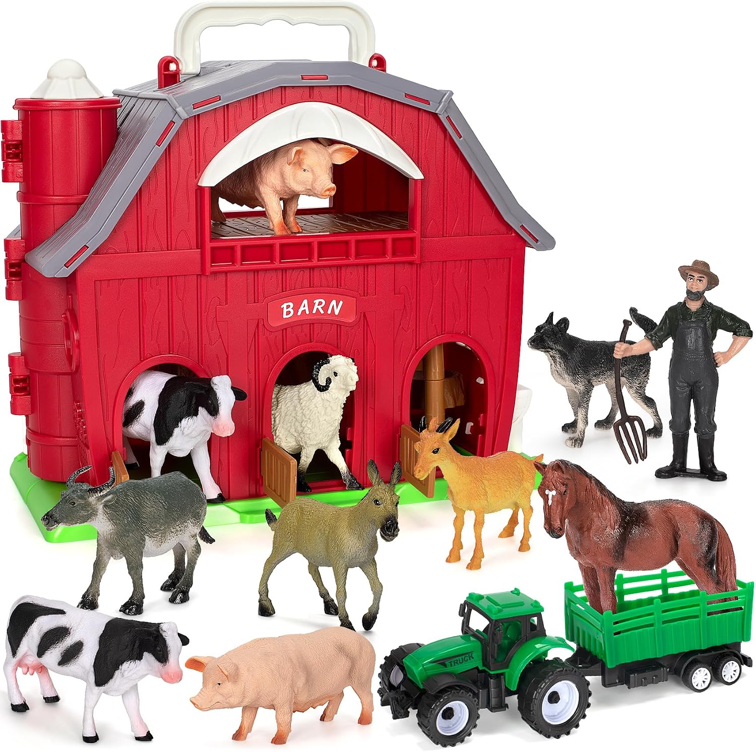 Detalle de Big Red Barn Farm Playset