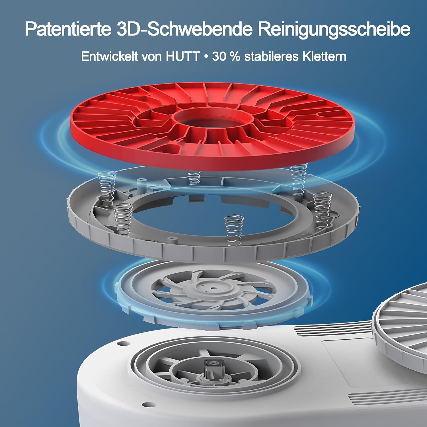 Detalle de HUTT S55 Pro Fensterputzroboter mit 3D-Pads