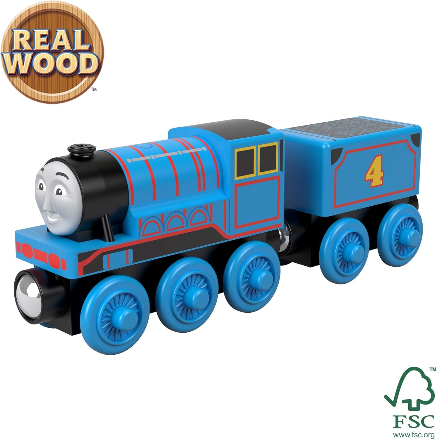 Detalle de Thomas & Friends Il Trenino Thomas Gordon (locomotiva in legno a ruota libera) GGG46