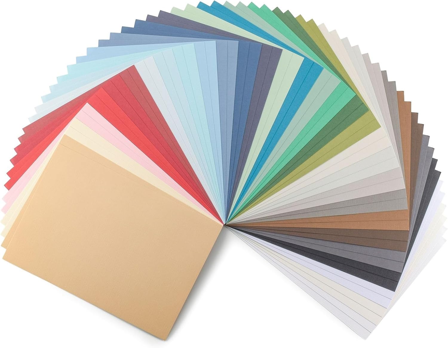 Thumbnail 5 de Florence Papier Cartonné en Lin – 30,5 x 30,5 cm, 250 g, Assortiment 60 feuilles en 30 couleurs – Vaessen Creative