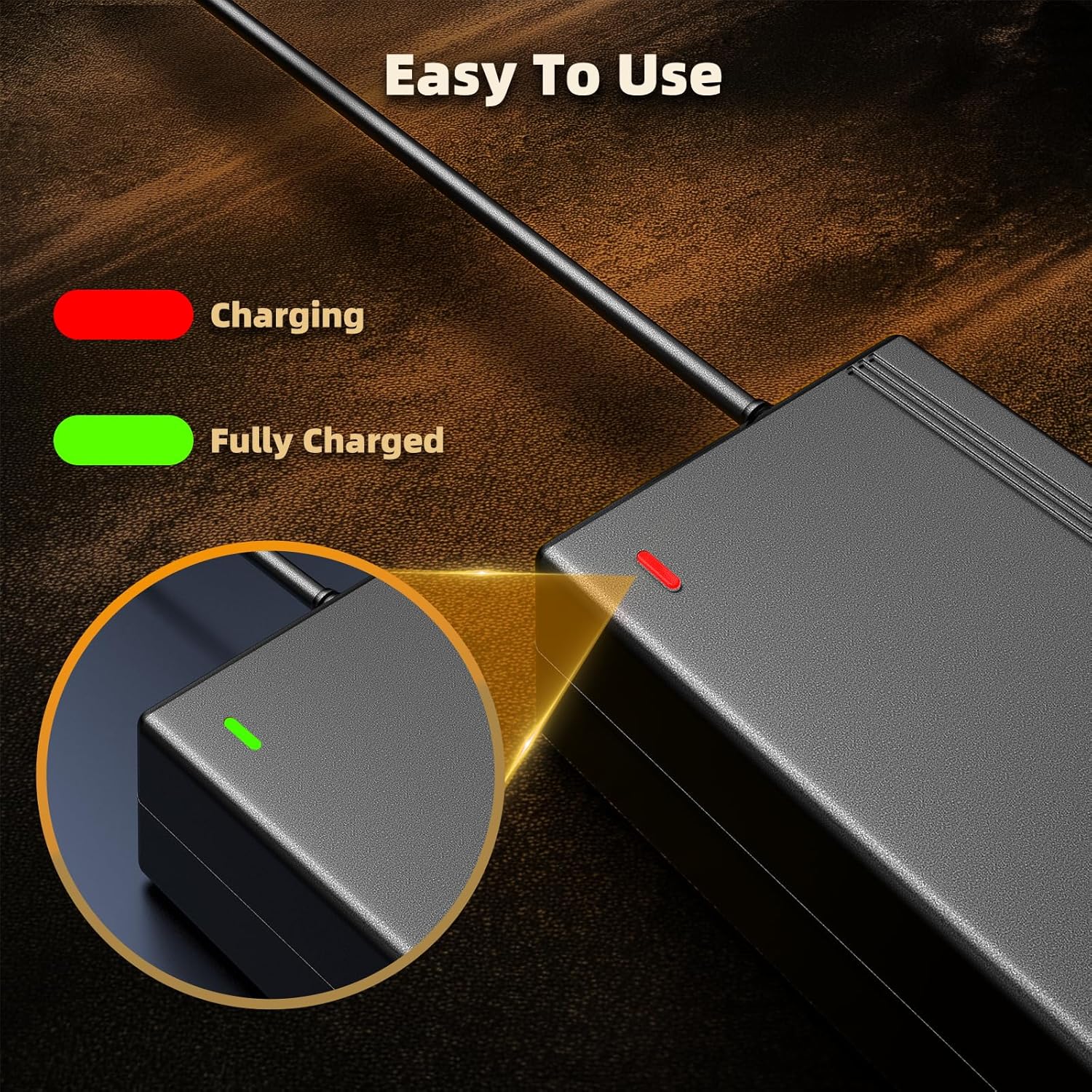 Detalle de Carsty UL-Certified 42V Hoverboard Charger with 5-in-1 Plugs (2A) for Jetson, Segway & Gotrax