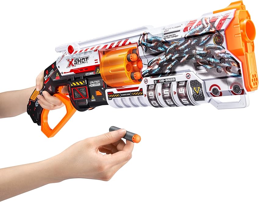 Thumbnail 3 de ZURU XSHOT Skins Lock Blaster — lanzador espuma 16 dardos