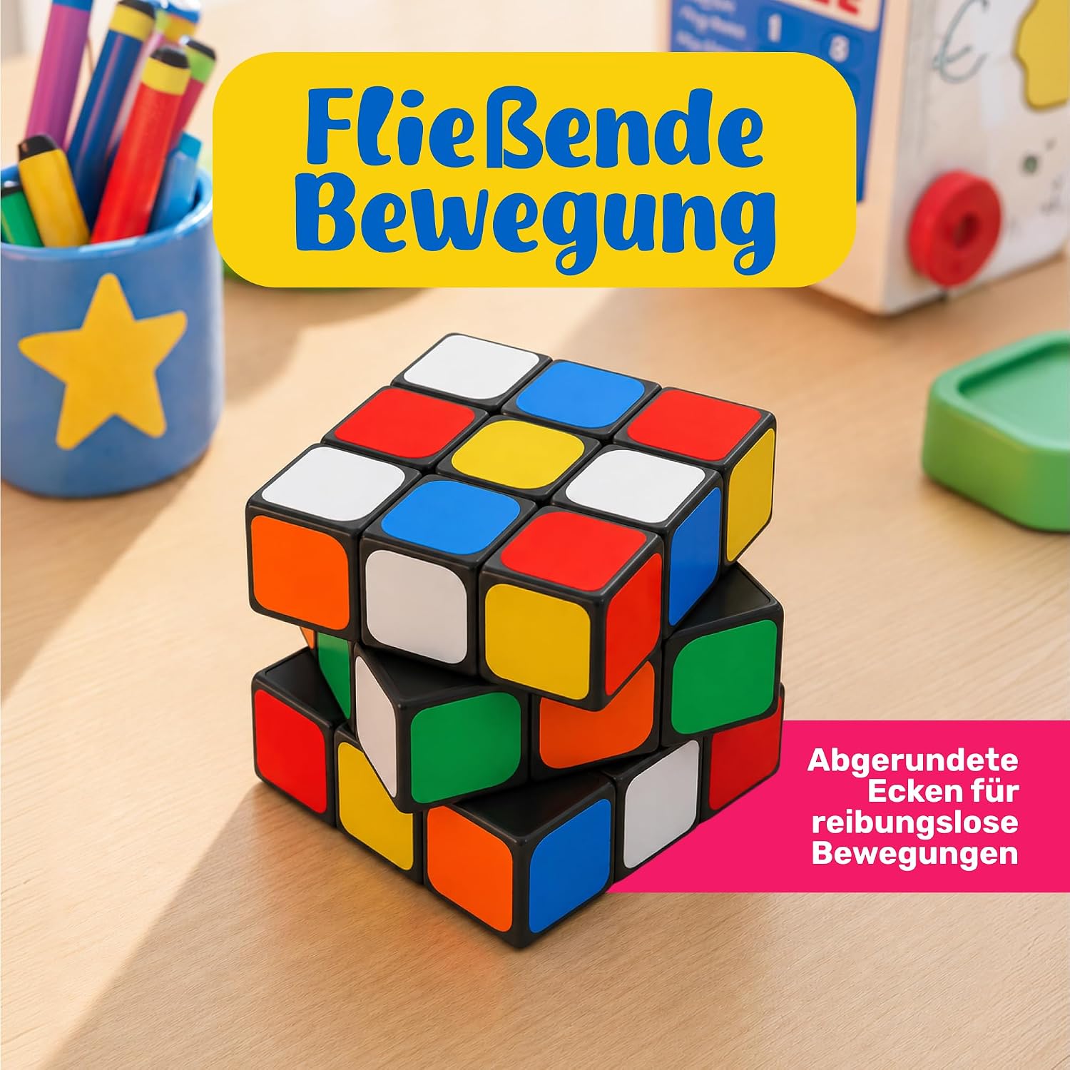 Detalle de CUBIDI Original Zauberwürfel 3x3 Speed Cube