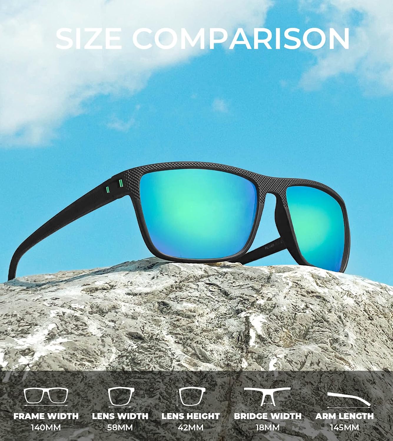Thumbnail 2 de KALIYADI Polarized Sunglasses for Men, 3-Pack with UV400 Lenses