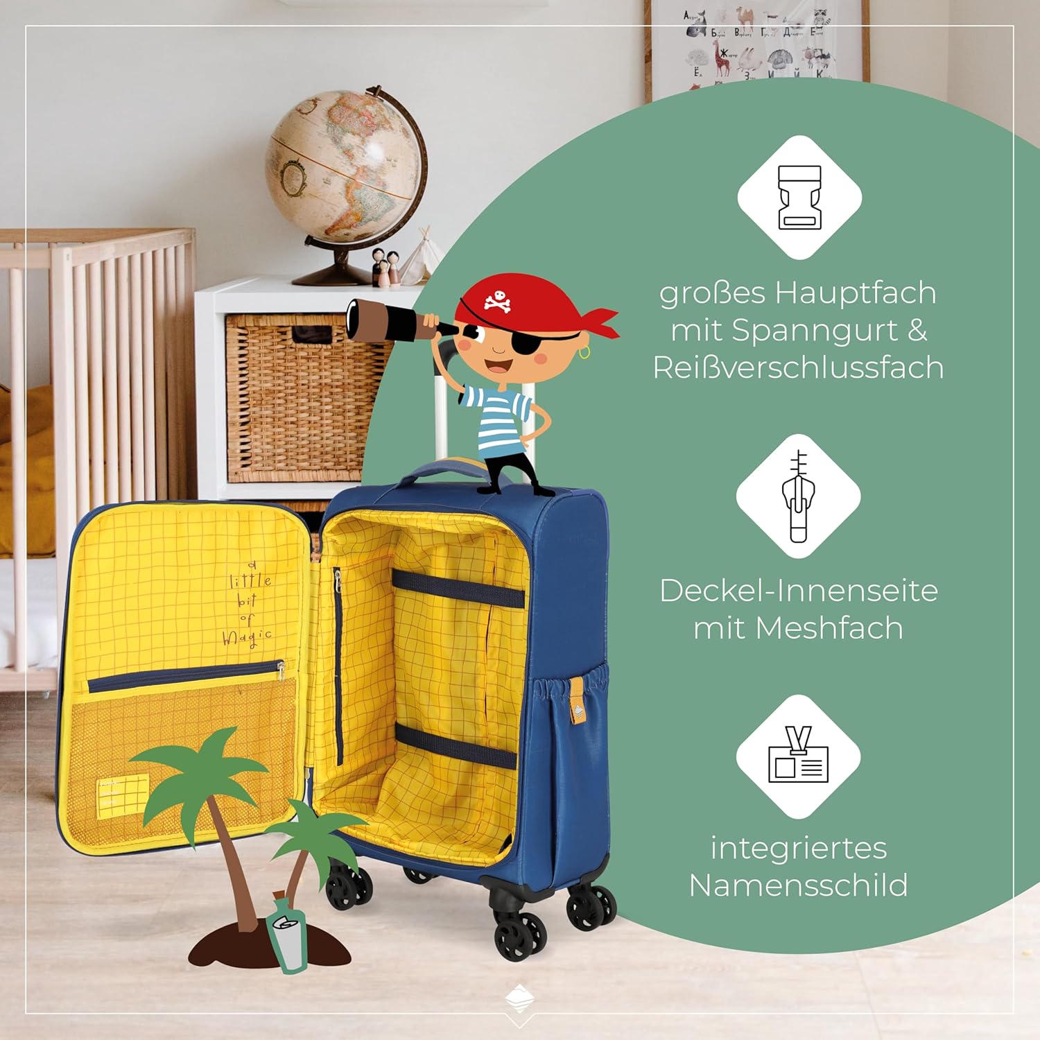 Thumbnail 3 de Travelite MINIMOVER Kinderkoffer mit 4 Rollen – 55 cm, 36 L, recycelter Polyester