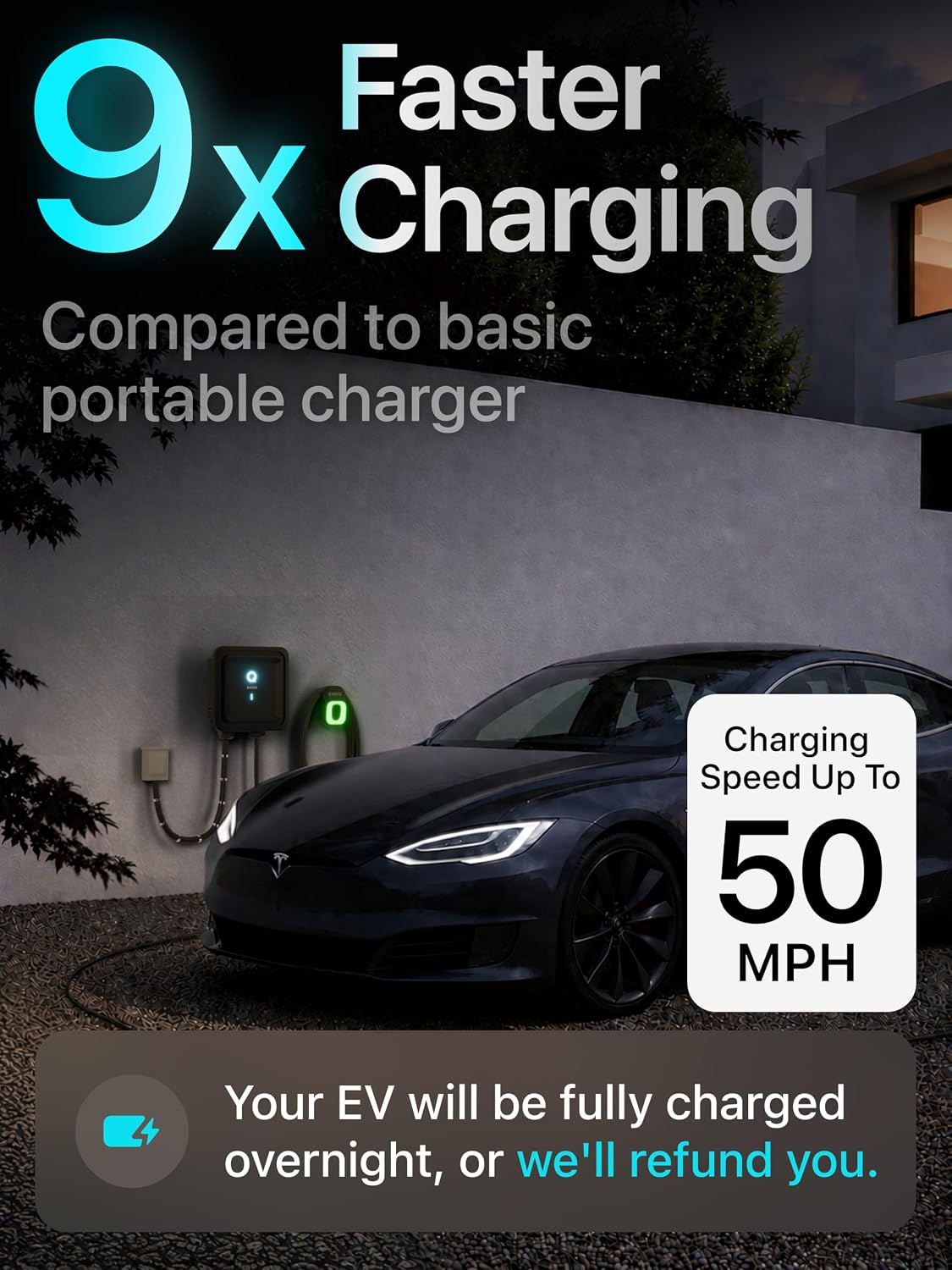 Detalle 2 de EVIQO Level 2 48A EV Charger 🔌