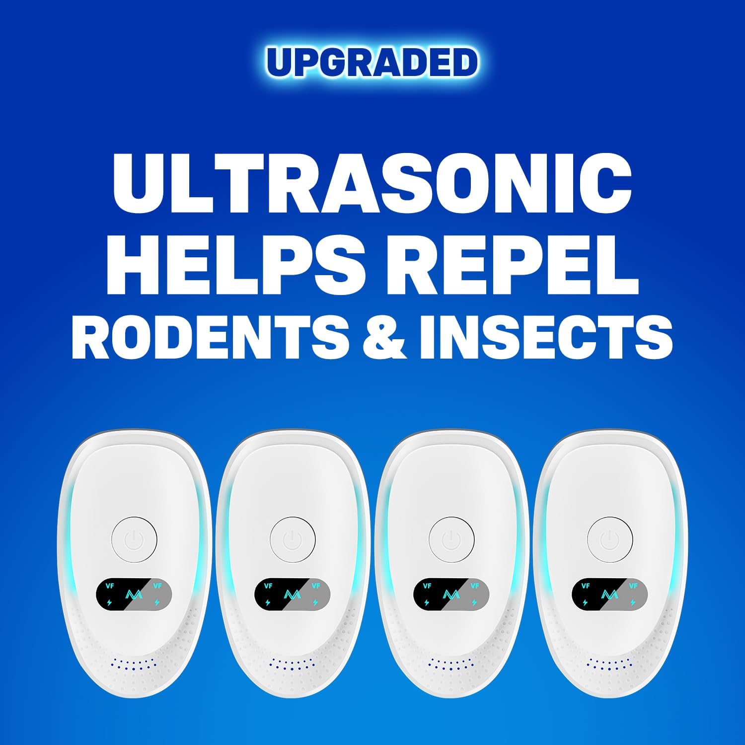 Thumbnail 1 de Padonco Ultrasonic Pest Repeller Plug In – 4 Pack for Home, Garage & Attic