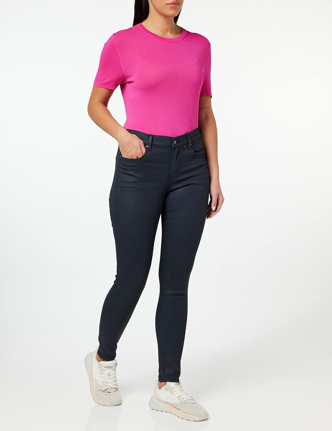 Detalle de G-Star Damen Lhana Skinny Jeans – High Waist mit 5-Pocket-Design