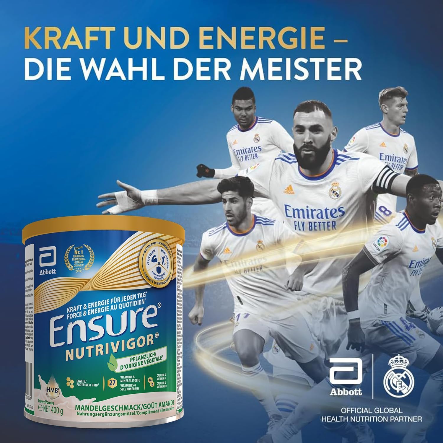 Detalle 2 de Ensure NutriVigor Plant Based Mandelgeschmack – 400 g