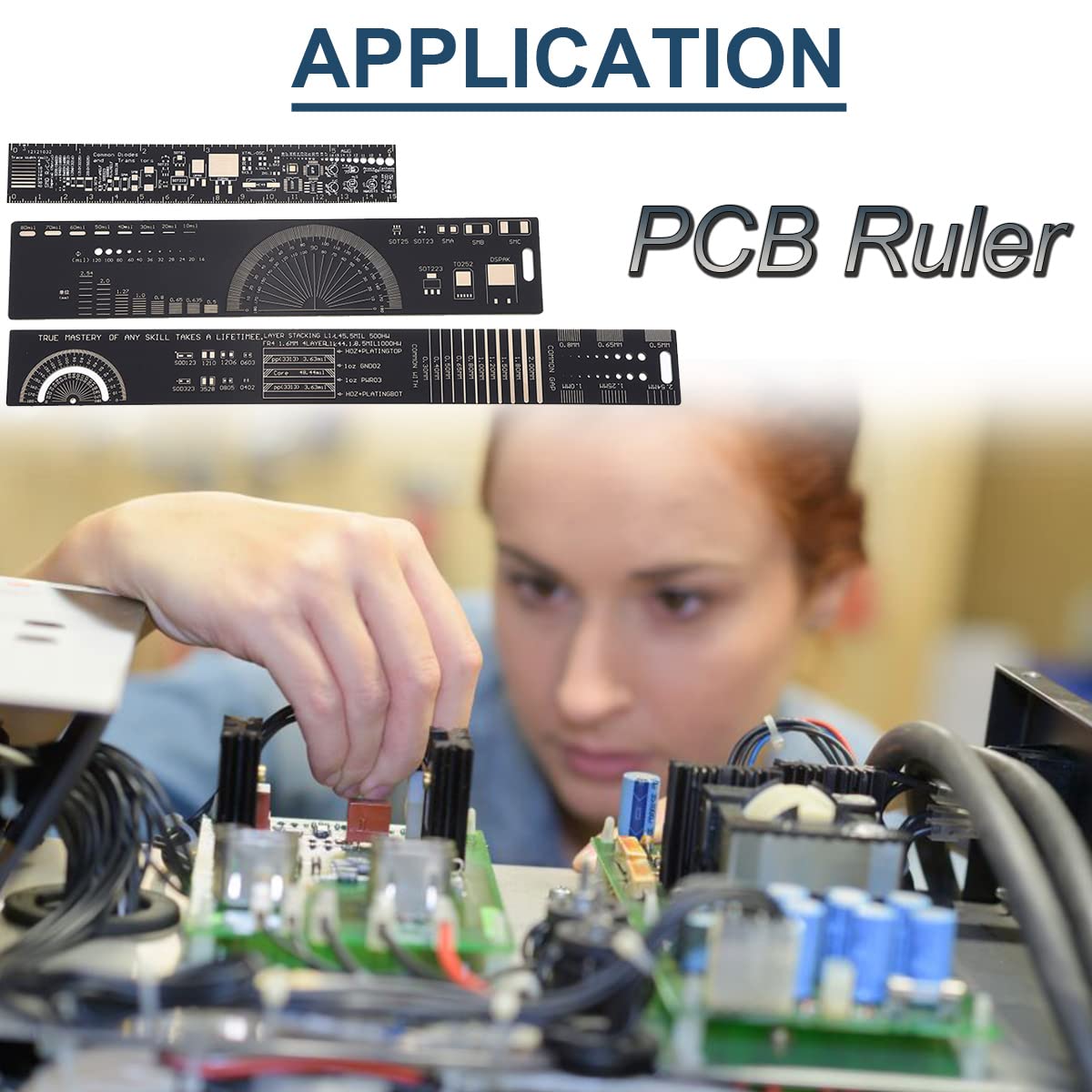 Thumbnail 6 de DAOKAI WE-DA-065 PCB Ruler Set, 15/20/25 cm with Component References