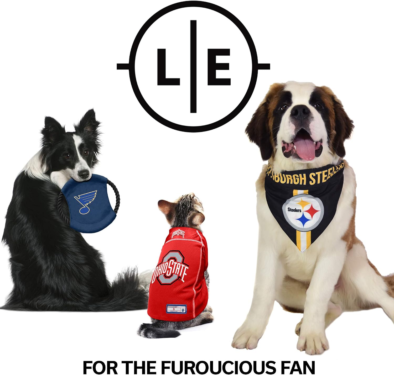 Detalle 2 de Littlearth NFL Reversible Pet Bandana (Officially Licensed Teams) — Sizes XS to XL