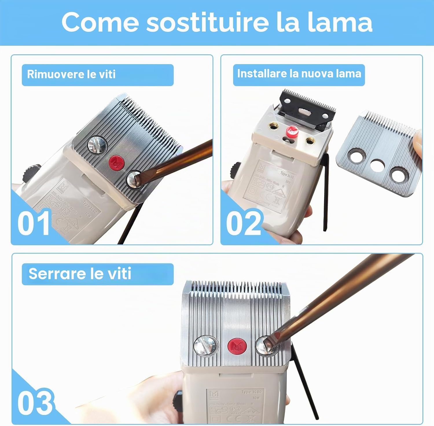 Detalle 2 de AUDOC Star Blade lama 0,7-3 mm per tagliaerba