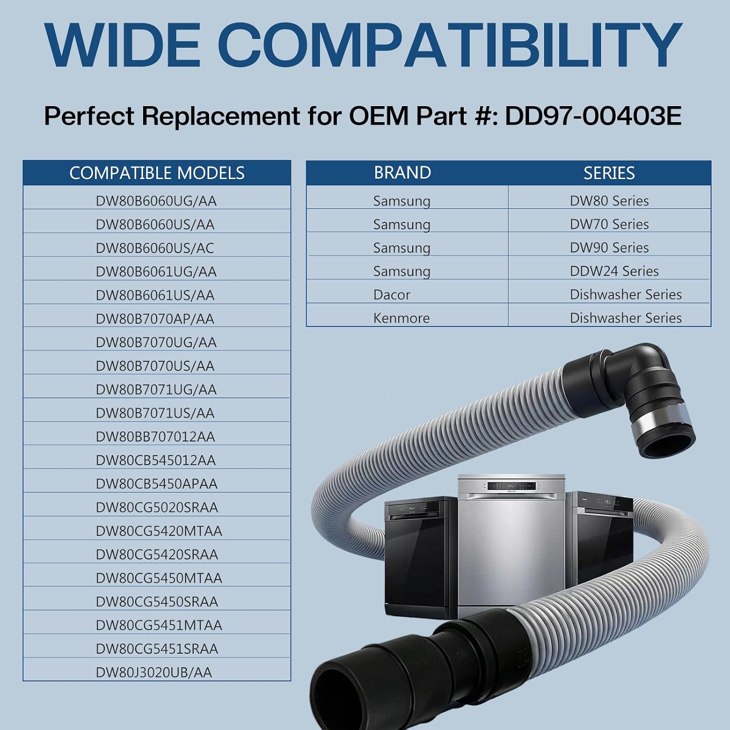 Thumbnail 6 de DD97-00403E Dishwasher Drain Hose Assembly