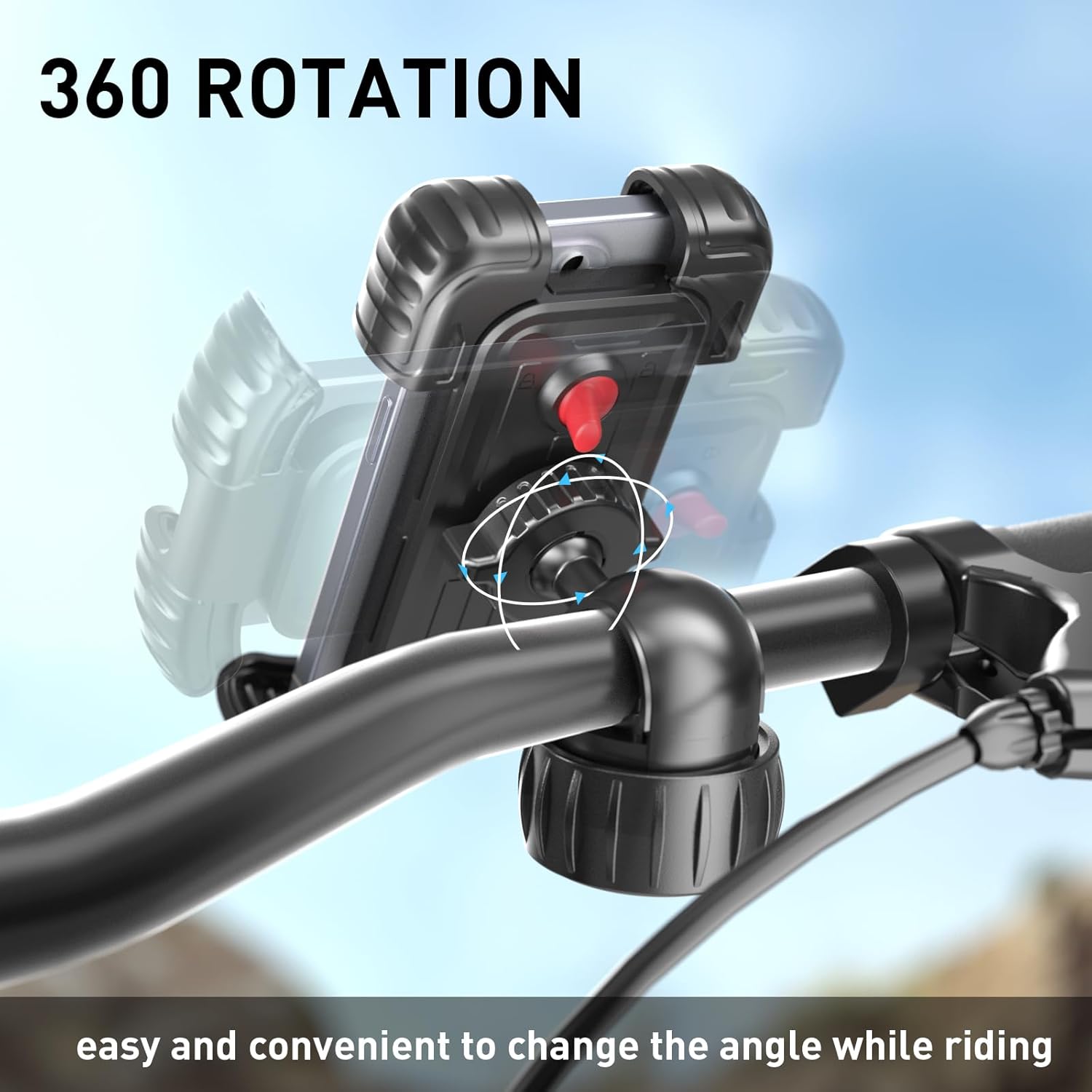 Thumbnail 4 de Hiboy Bike Phone Holder 360° Rotating Mount for 5.1"–6.8" Phones