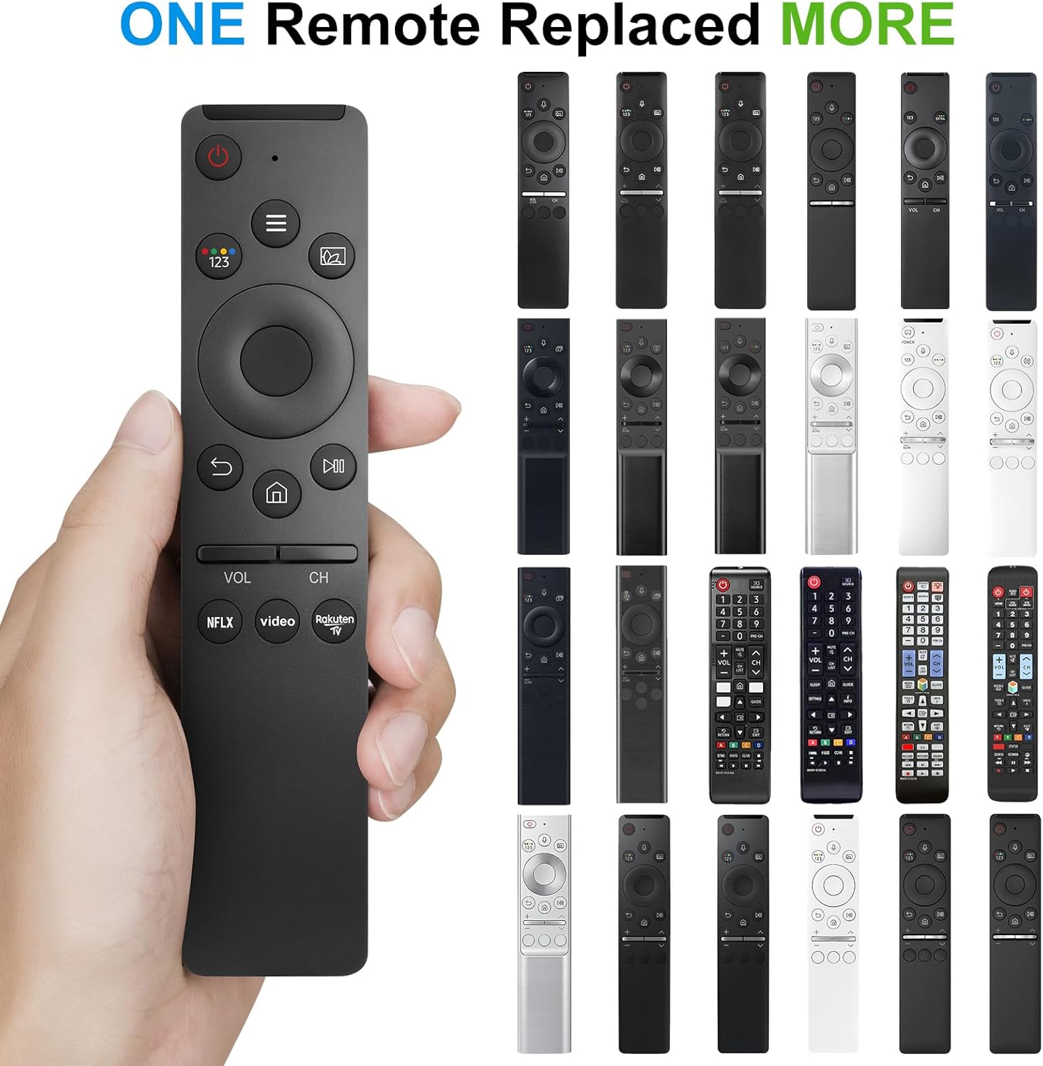 Thumbnail 1 de Télécommande universelle de remplacement pour Samsung Smart TV (QLED, UHD, SUHD) – compatible séries et références indiquées