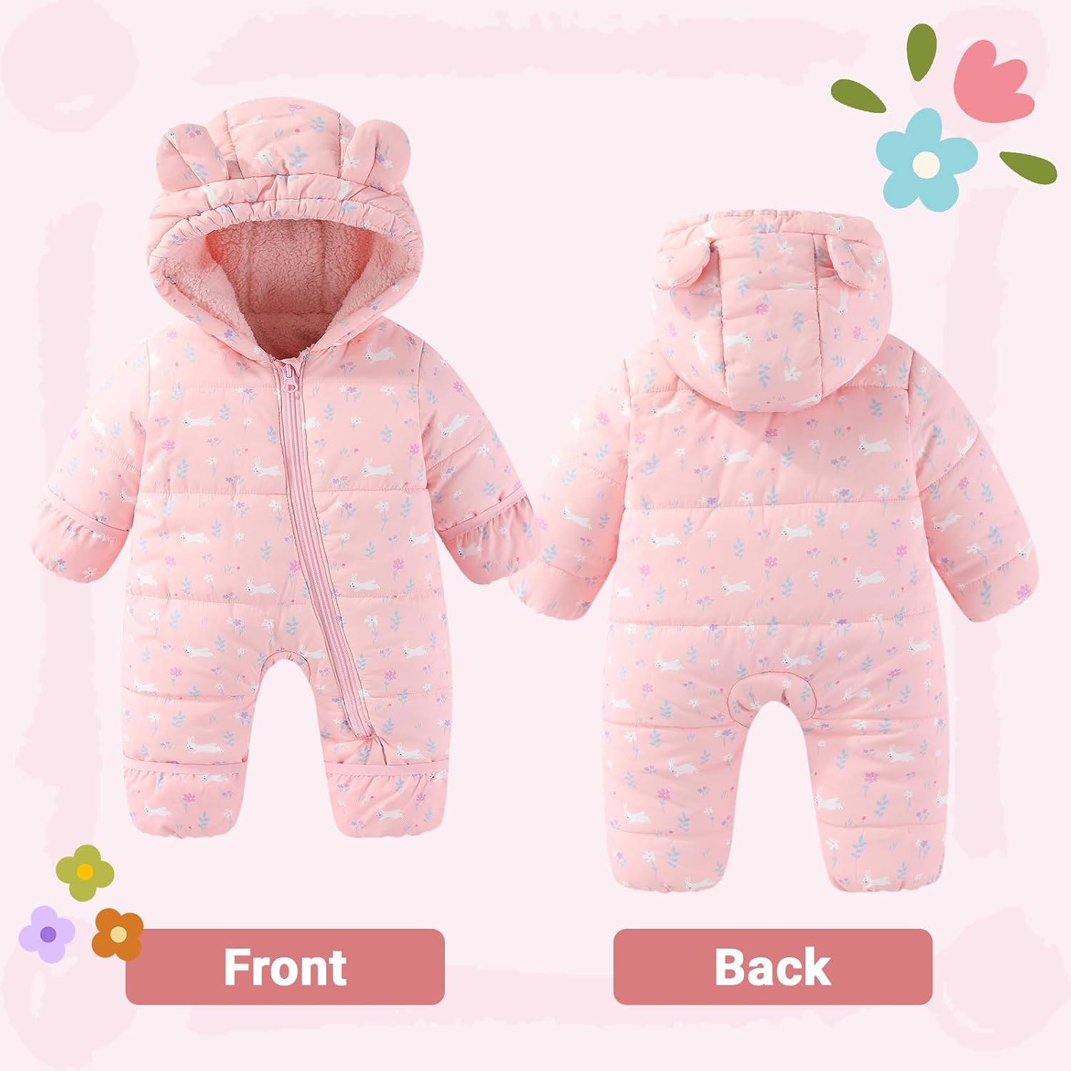 Thumbnail 5 de WYTbaby Baby Snowsuit 3-24 months
