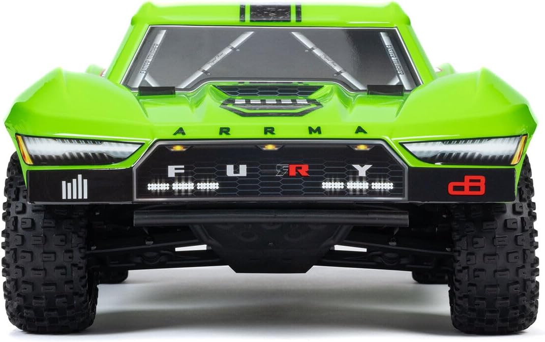 Detalle de ARRMA Fury MEGA 550 2WD ARA3221T1 – samochód RC Short Course 1/10, zielony