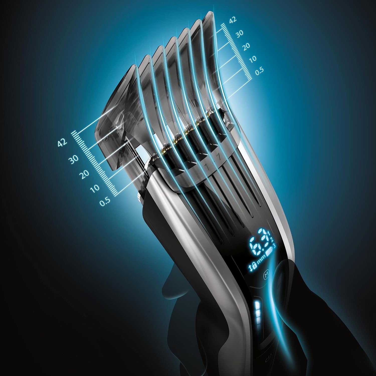 Detalle 2 de Philips Series 9000 Haarschneider 400 Einstellungen ✂