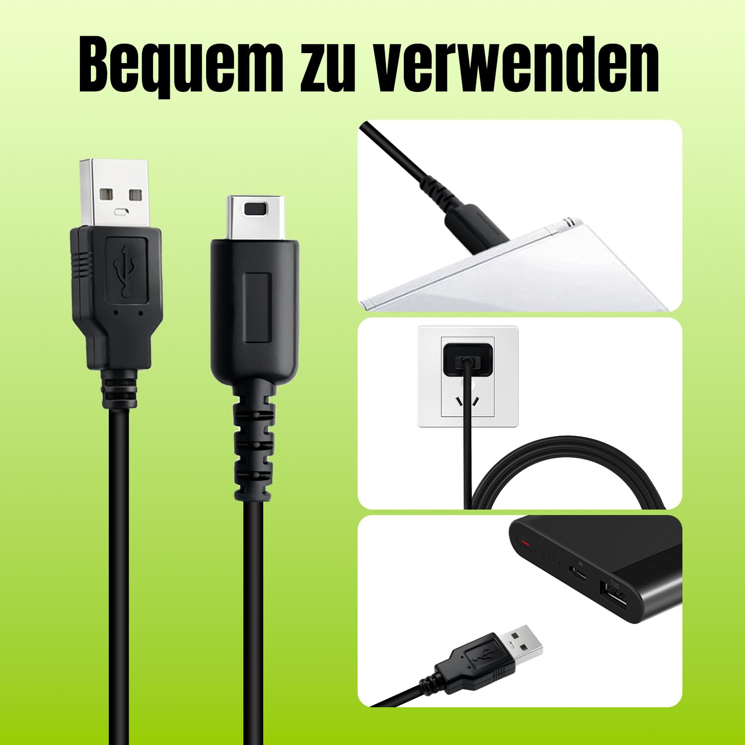 Thumbnail 4 de Tolesum USB-Ladekabel für Nintendo DS Lite USG-001 – 1,2 m Ersatzkabel