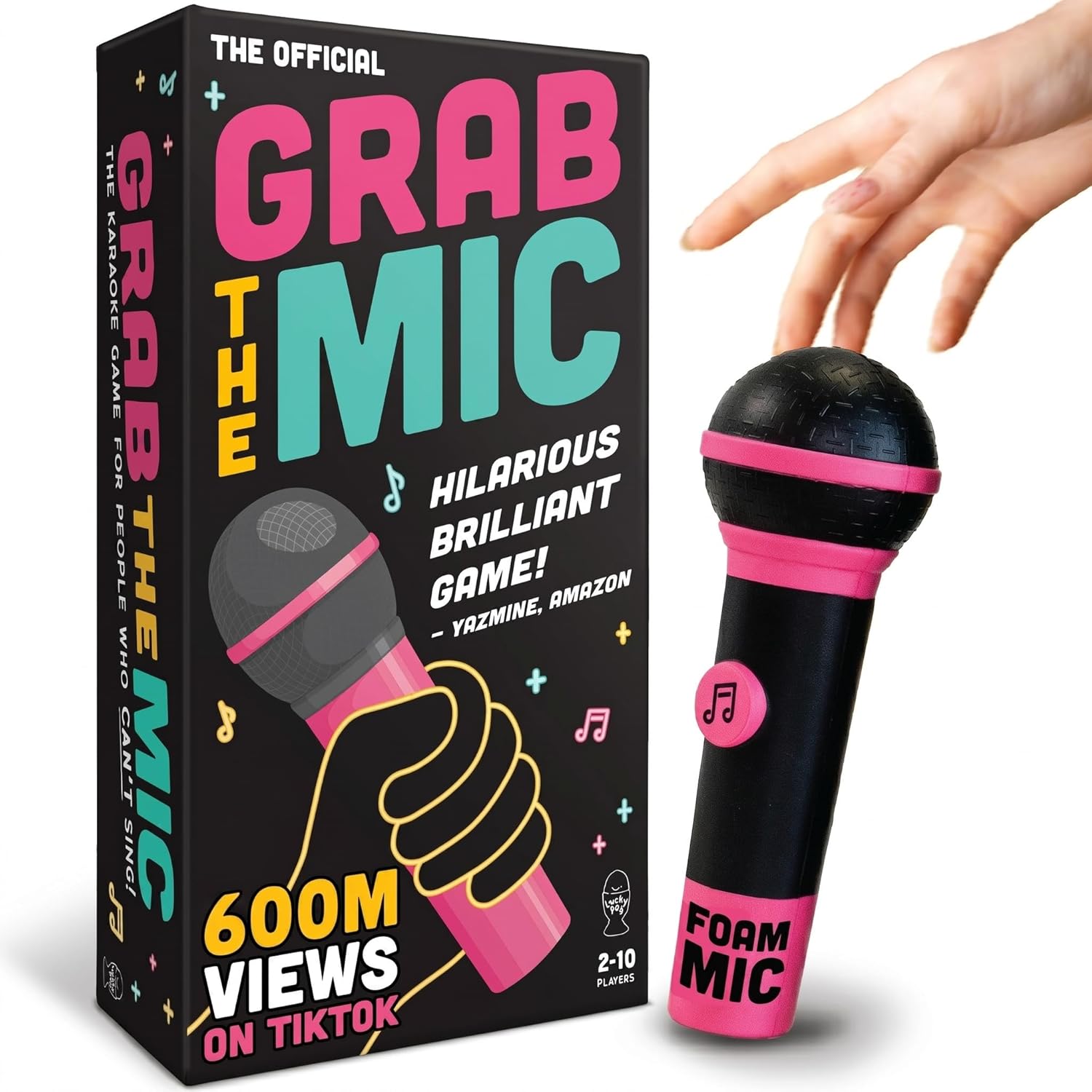 Detalle de Lucky Egg Official Grab The Mic – Family Karaoke Board Game