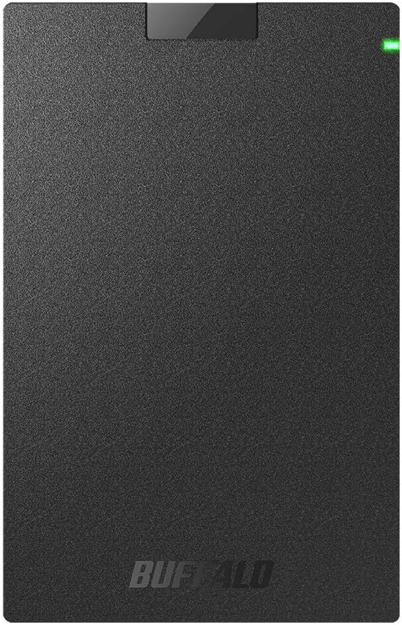 Detalle de バッファロー SSD-PG-B/NLシリーズ SSD-PG1.9U3-B/NL ポータブルSSD 1.9TB USB 3.1 Gen1 耐衝撃