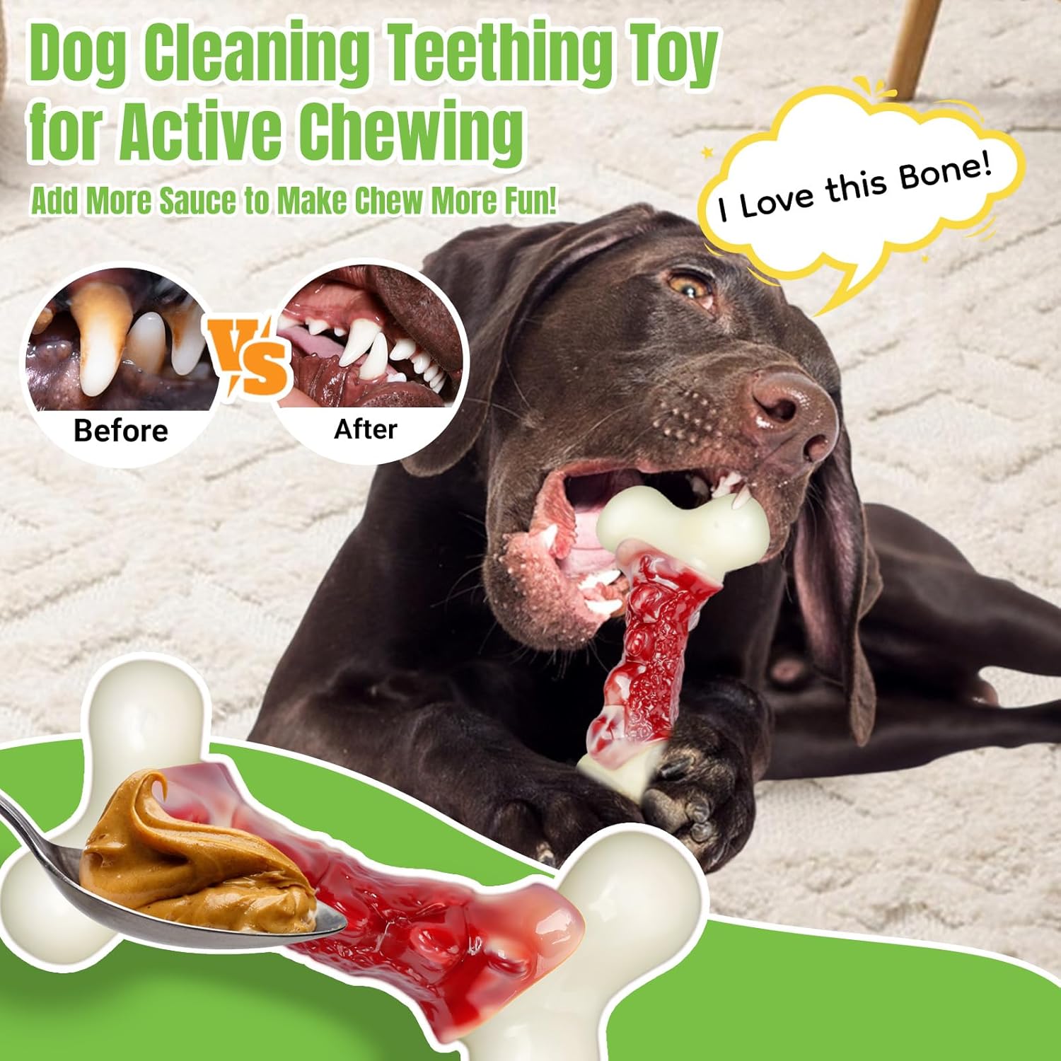 Detalle 2 de 2TRUL Indestructible Dog Bone 1 pack