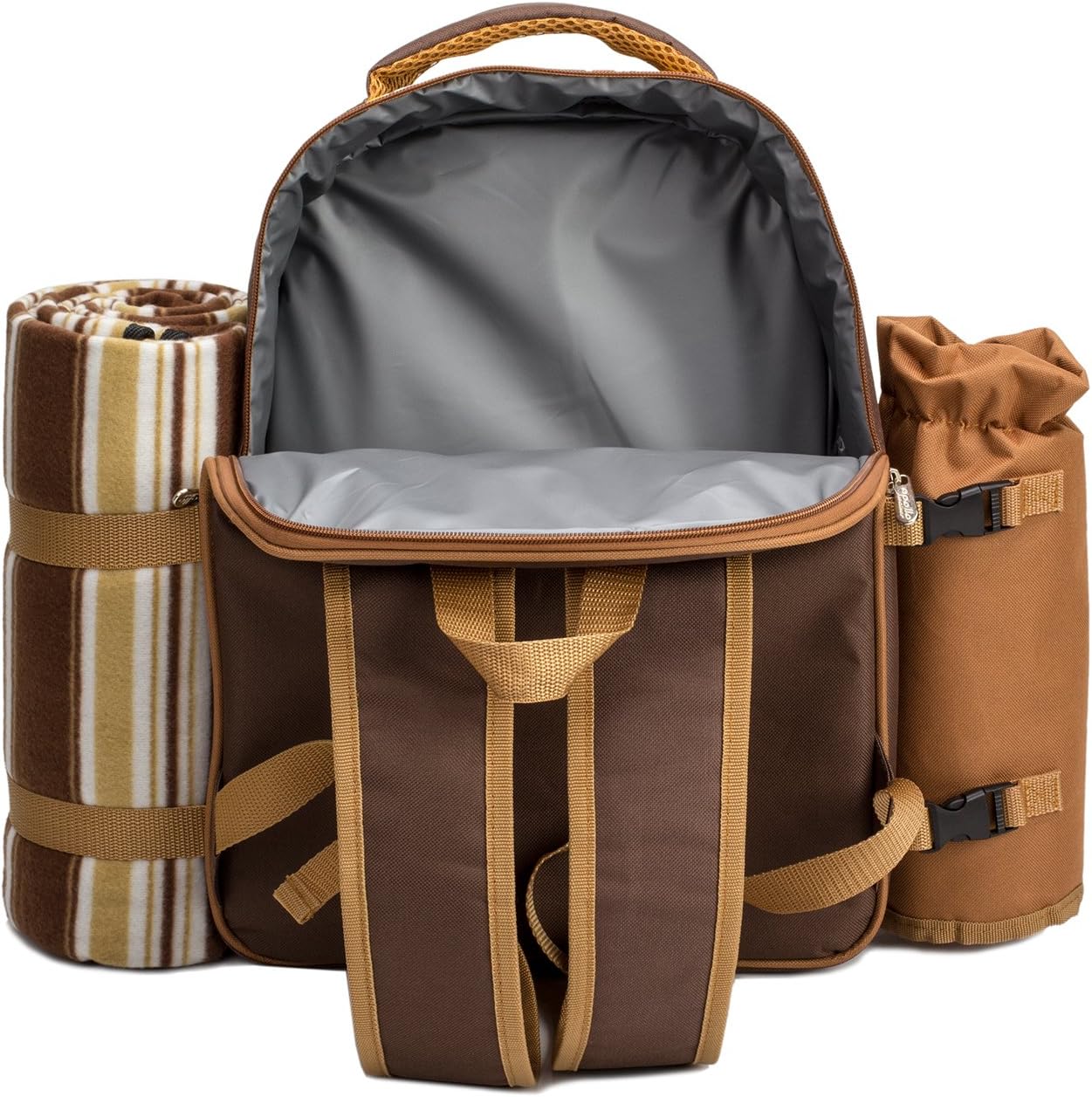 Detalle de Apollo Walker Picknickrucksack 2 Personen Set – Thermotasche, Decke und Zubehör