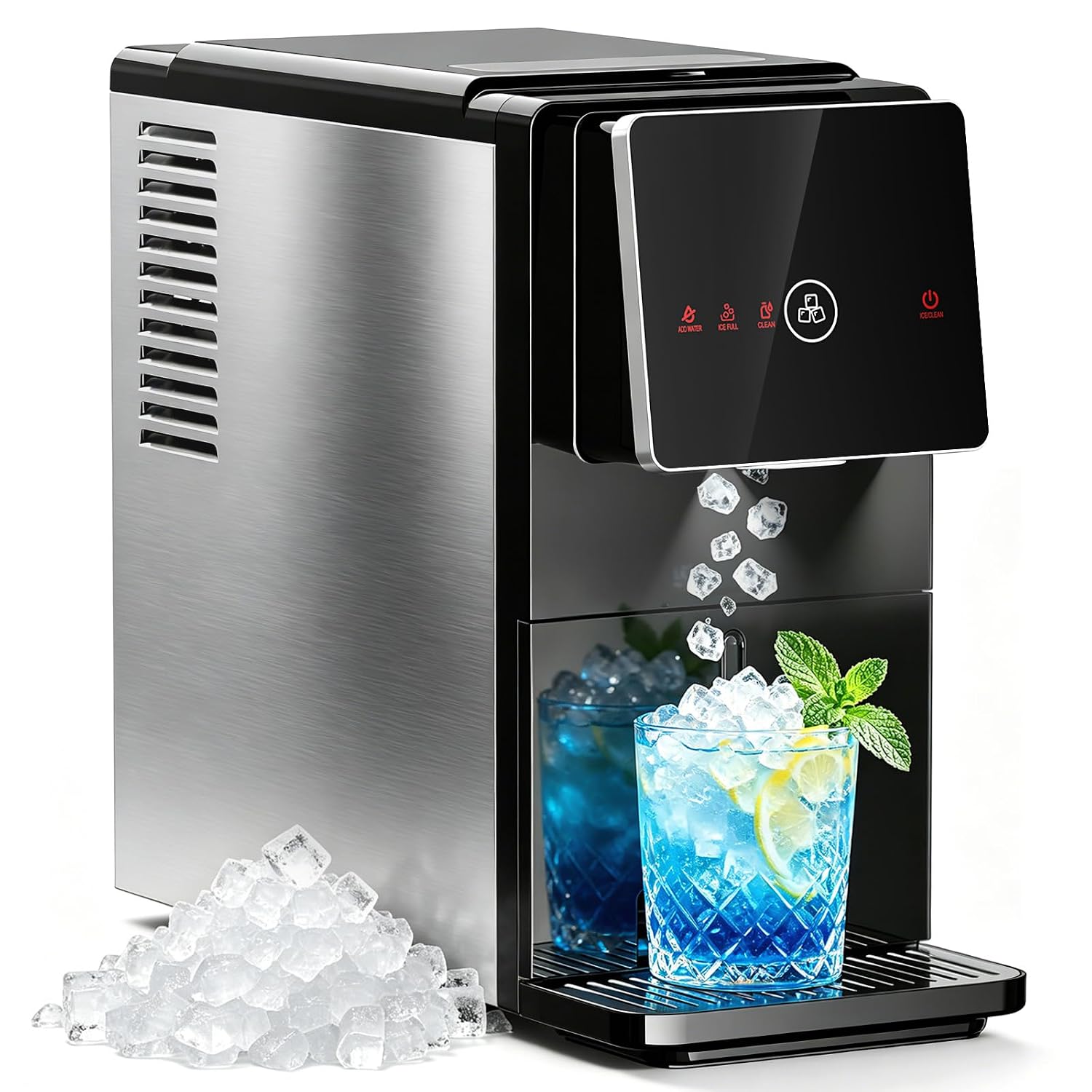 Detalle de Antarctic Star HZB-15DN Nugget Ice Maker, Self-Dispensing and Self-Cleaning