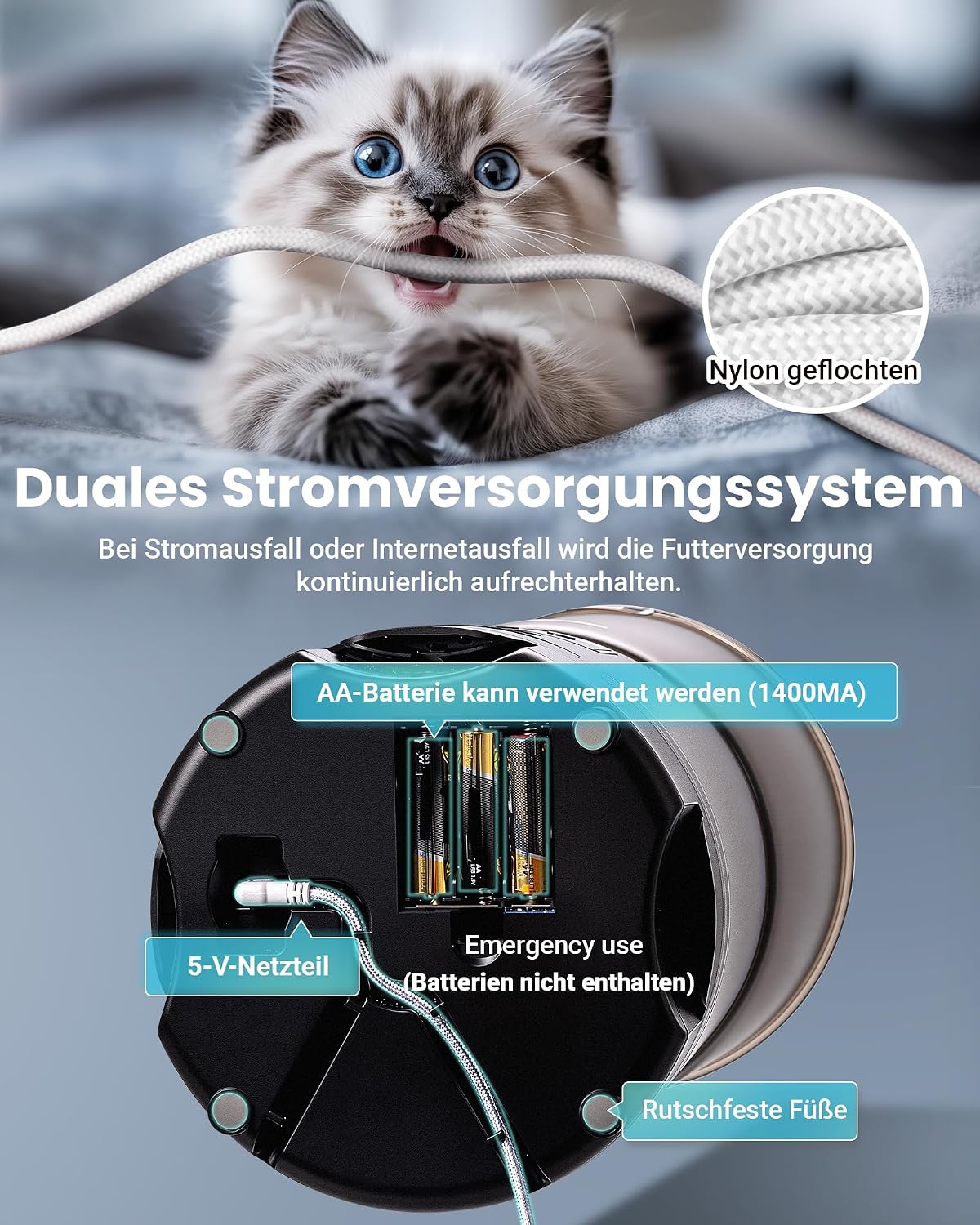Thumbnail 5 de Futterautomat Katze 6 L mit App und Timer