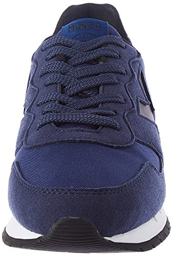 Detalle de Munich Zapatillas Dash 104 Azul con cierre de cordones y suela de caucho