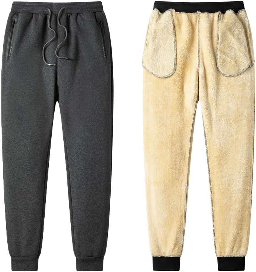 Thumbnail 2 de ZOXOZ joggingbroek voor heren van fleece, warm en met zakken met ritssluiting