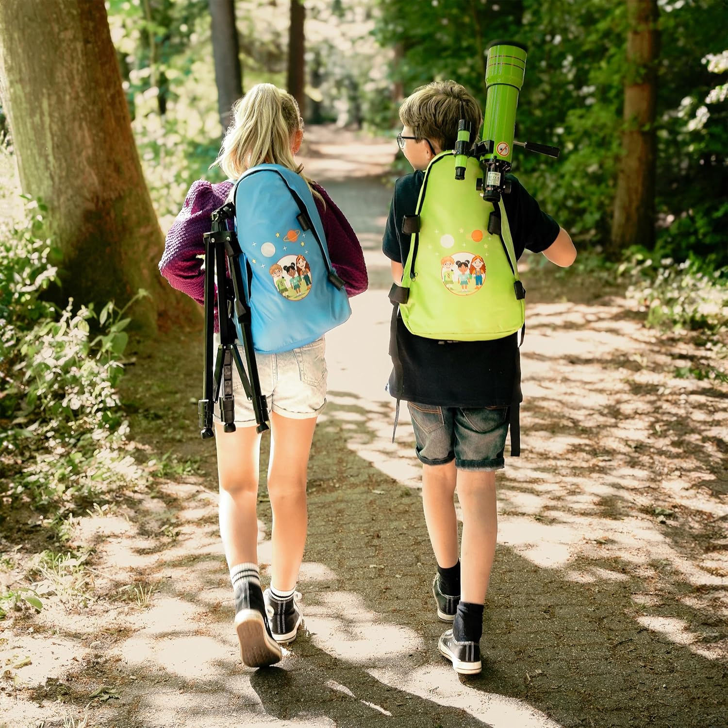 Detalle de Bresser Junior 70/400 Linsenteleskop – Einsteiger-Teleskop für Kinder ab 8 Jahren