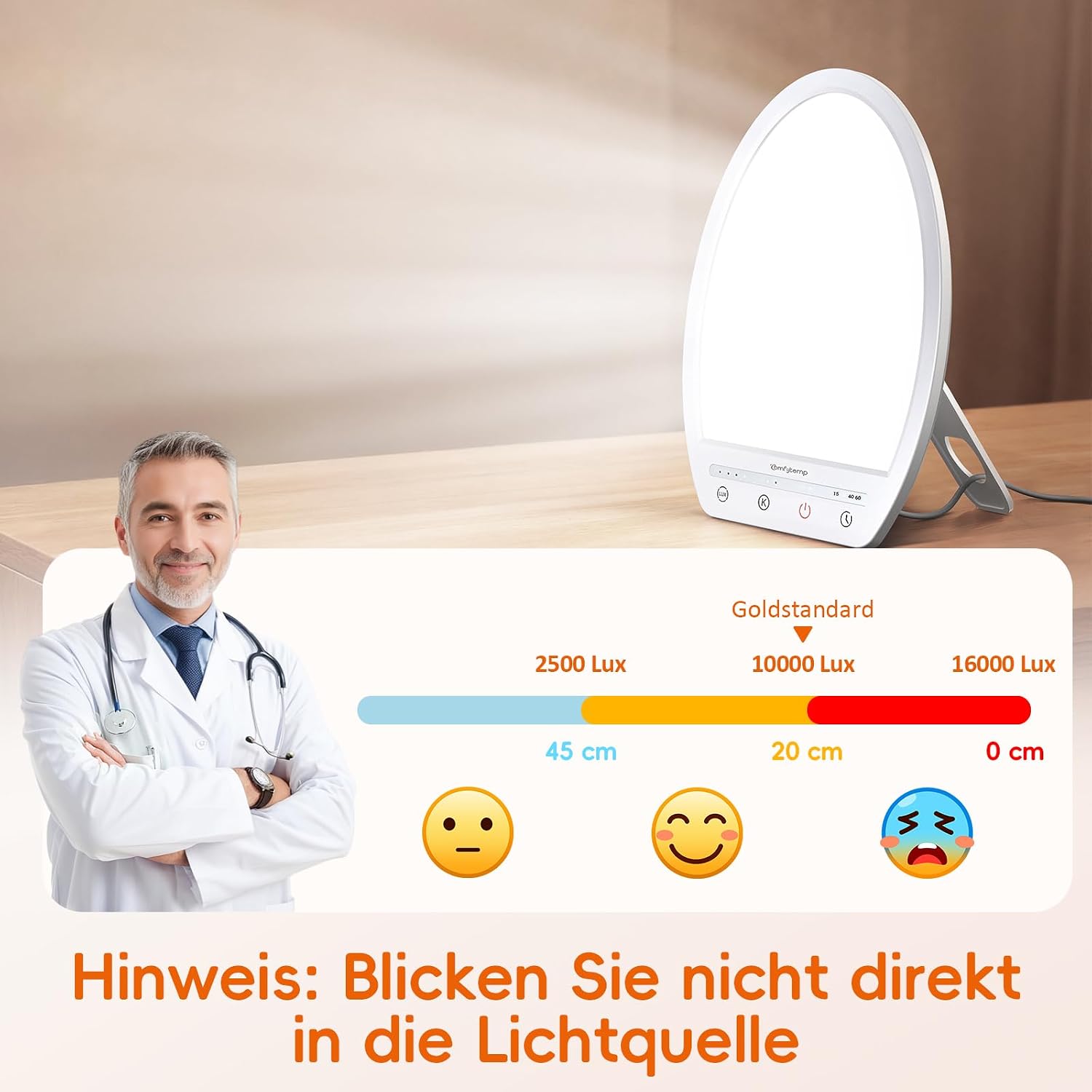 Thumbnail 3 de Comfytemp Tageslichtlampe 16.000 Lux