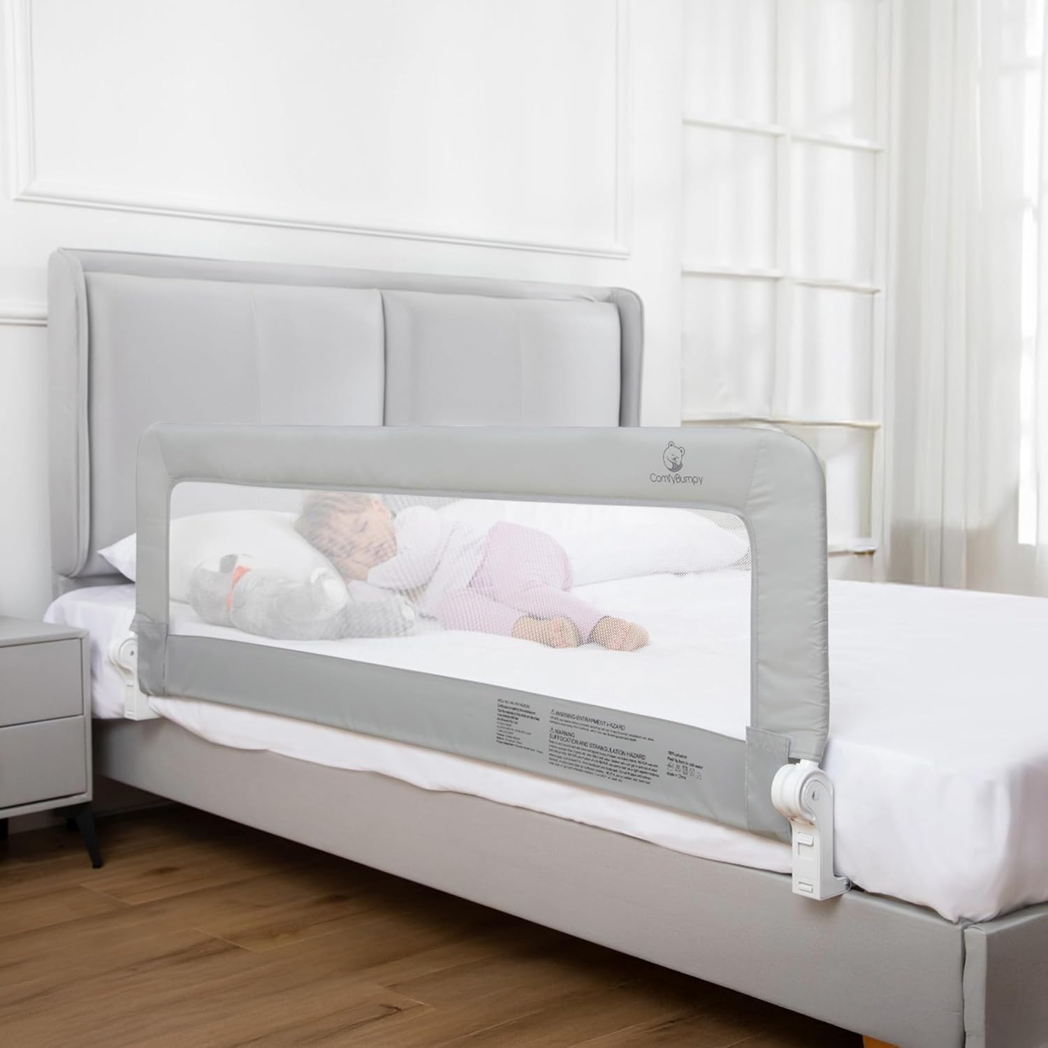 ComfyBumpy 1-Pack Toddler Bed Rail 55.5"