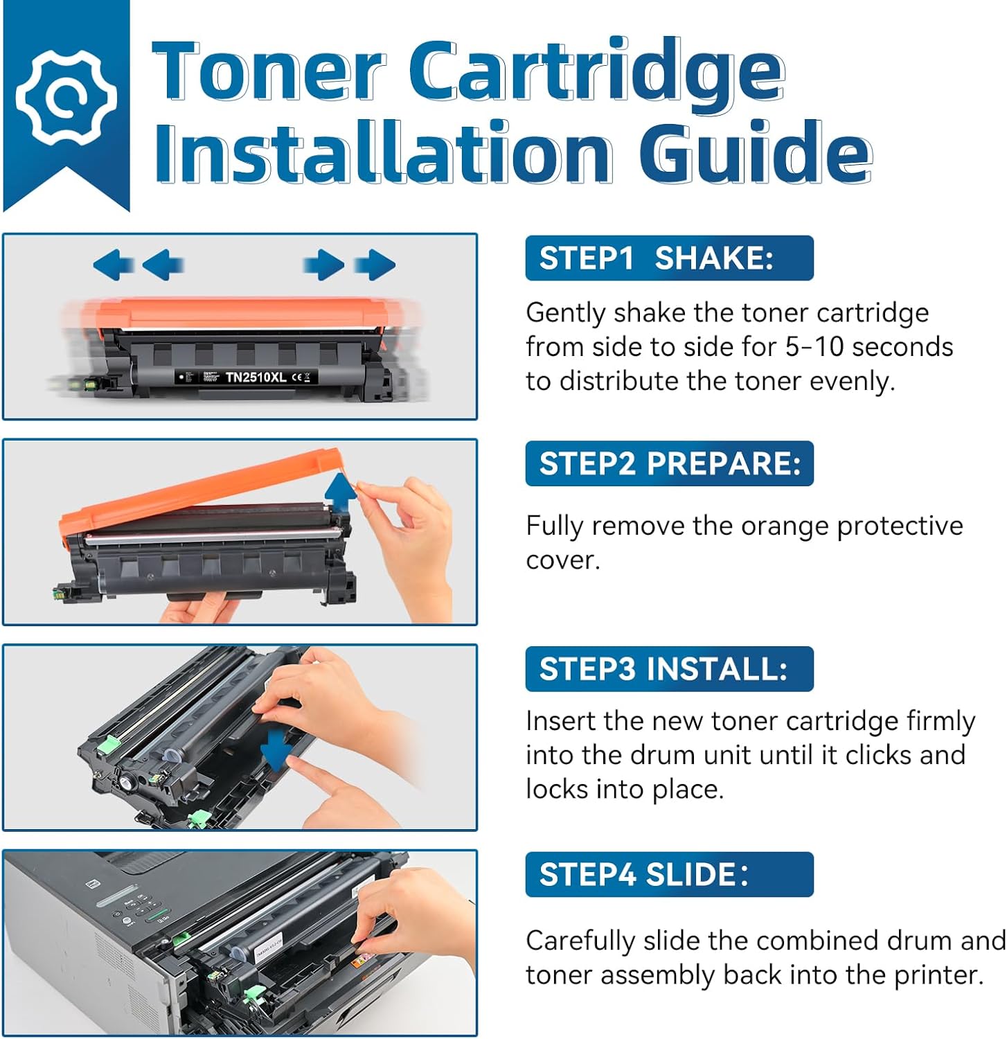 Thumbnail 5 de PINALL TN2510XL Toner compatibile per Brother 2er-Pack 🖨️