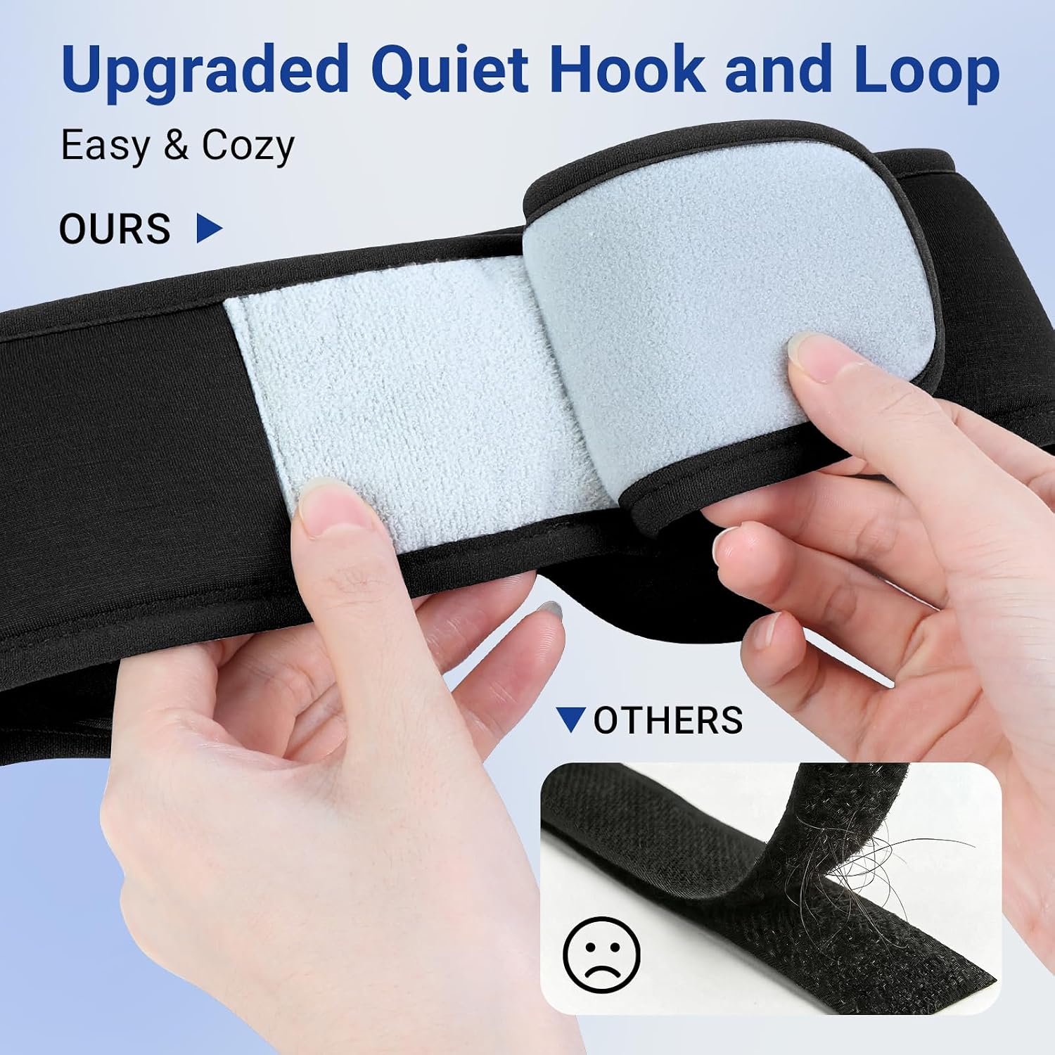 Thumbnail 4 de BeMyLady 3D Bamboo Cotton Sleep Mask with Bluetooth 5.4 Headphones (Grey)