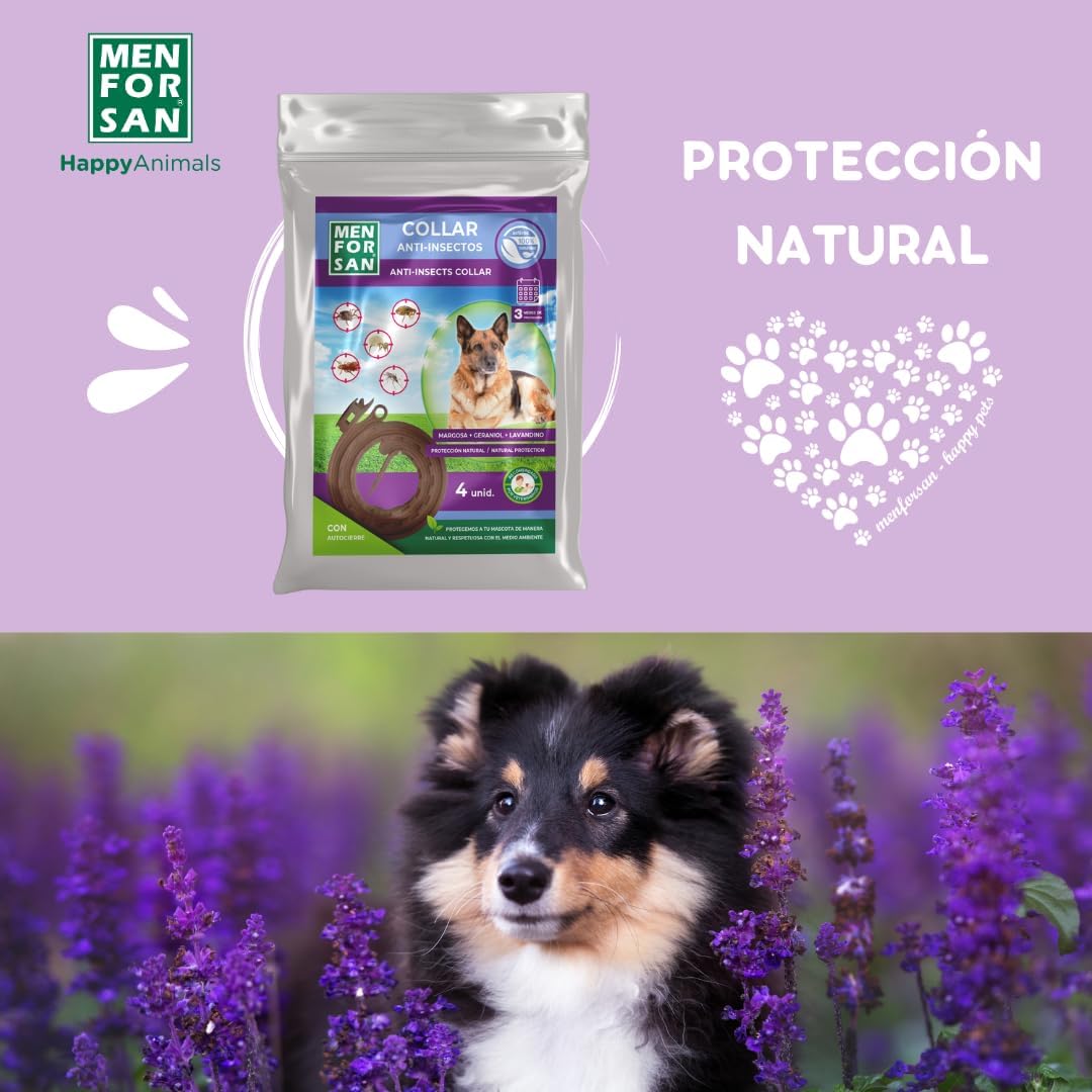 Thumbnail 6 de MENFORSAN Pack 4 collares anti-insectos para perros