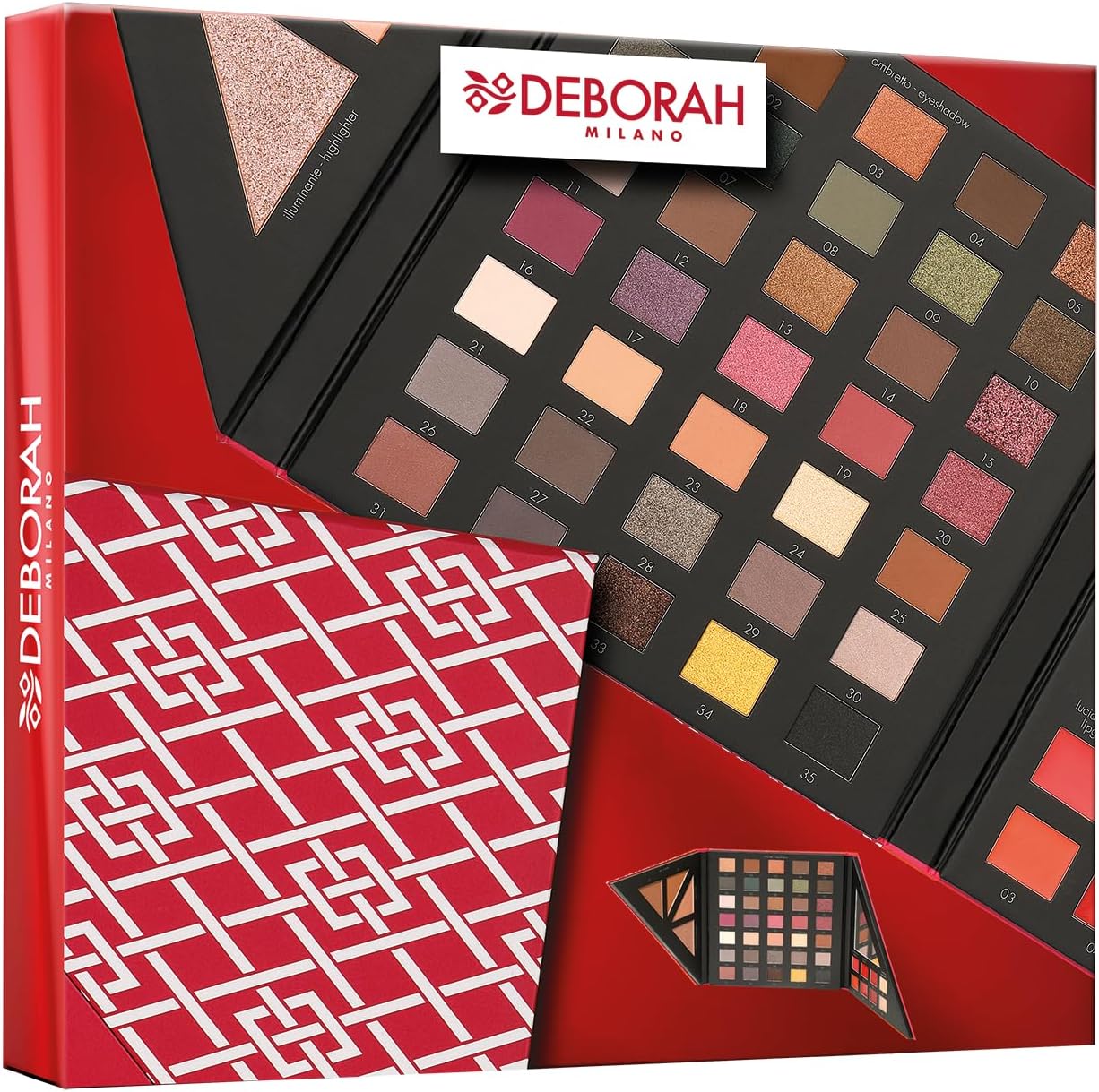 Thumbnail 4 de Deborah Milano Trousse Set Regalo Donna Make Up Beauty Gift n.4 Large: palette, rossetti, gloss e polveri viso per un look modulabile