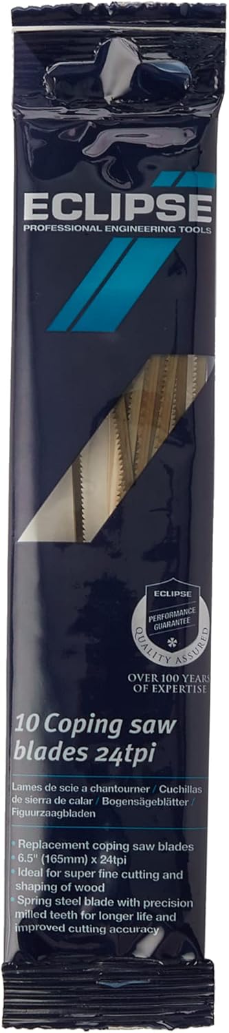Lames de scie sauteuse Eclipse Professional Tools 71-CP24R, 6 1/2" et 24 DPP (paquet de 10)