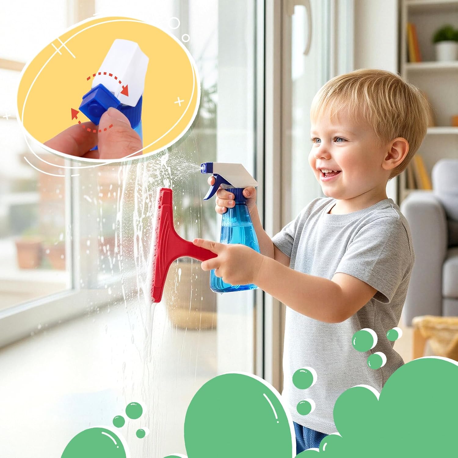 Thumbnail 2 de Meland Kids Cleaning Set (8-Piece) Toddler Broom and Toy Vacuum for Pretend Play