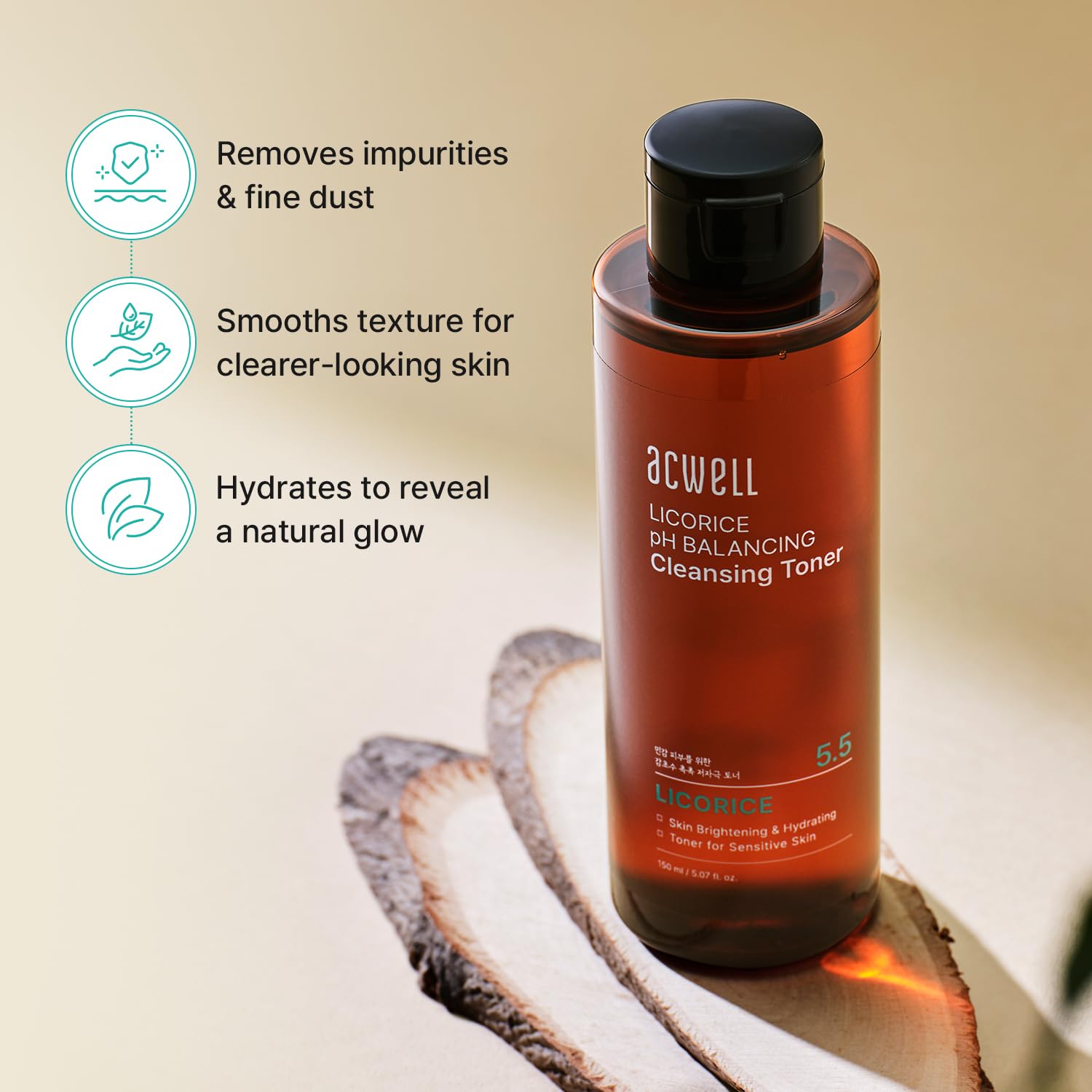 Detalle de ACWELL Licorice pH Toner 5.07 fl.oz ⚙