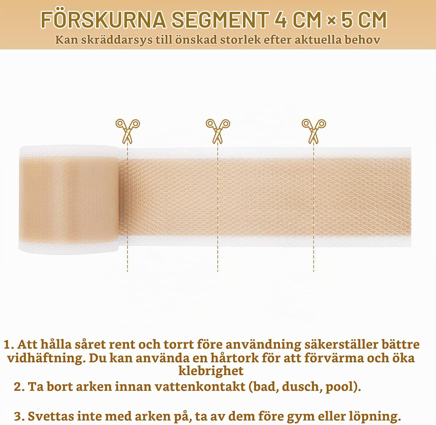 Thumbnail 6 de GTAGKOMMEN silikonärrtejp 4 cm x 300 cm – tvättbar och återanvändbar