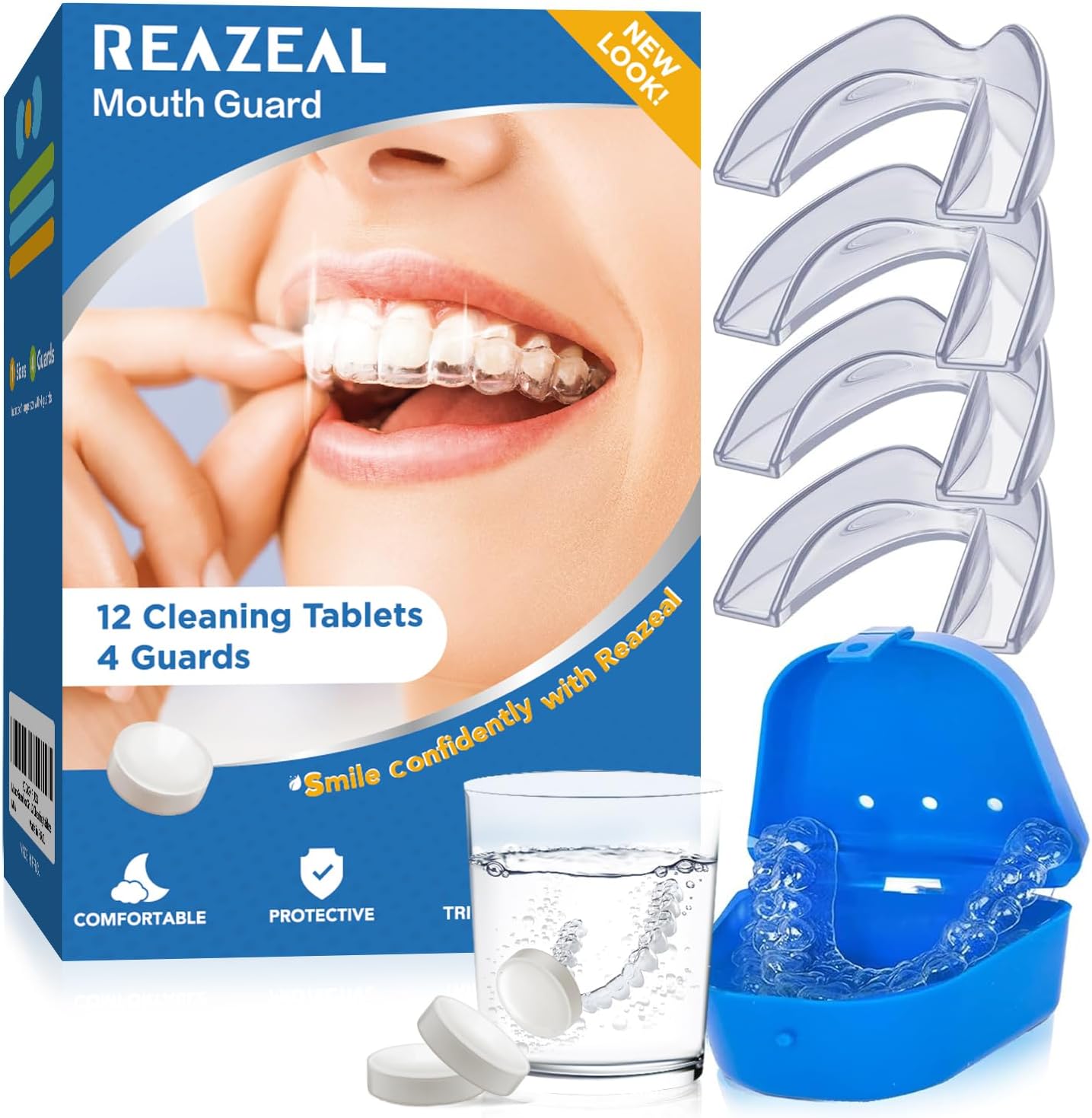 Thumbnail 6 de Mouth Guard Moldable Nighttime Teeth Protector 4 pack 🦷