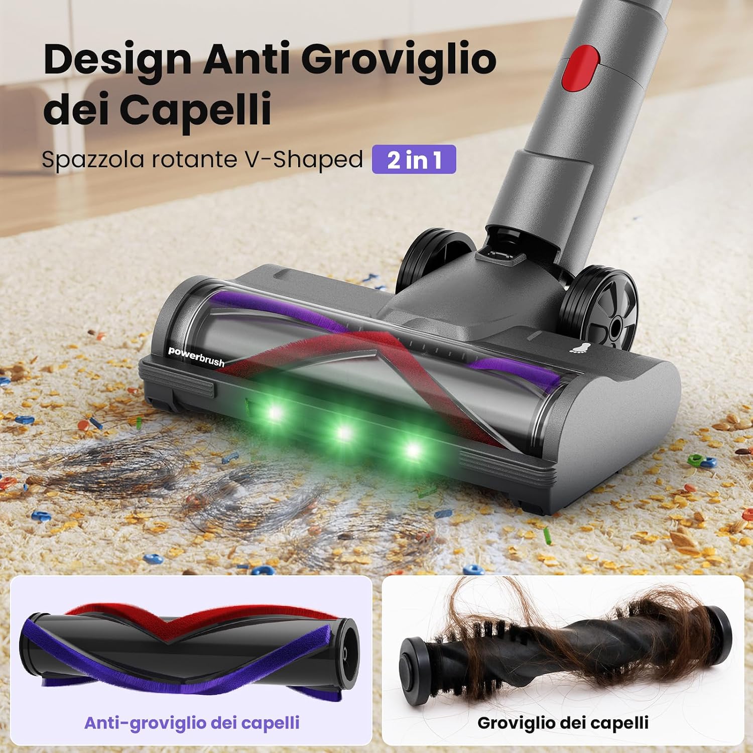 Thumbnail 6 de Circlio Aspirapolvere Senza Fili NOVAX T80: potenza, autonomia e pulizia profonda